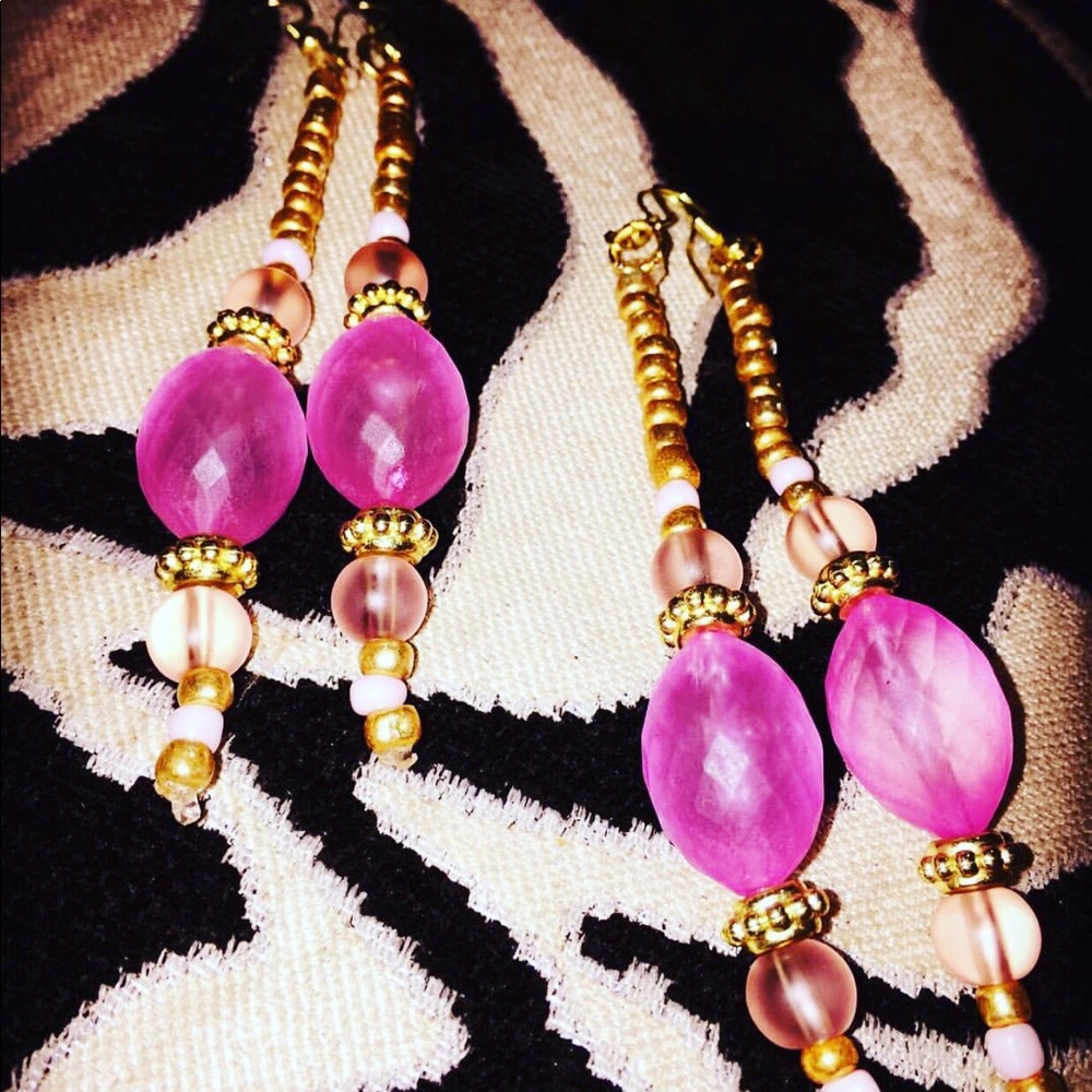 Earrings. Made by me.